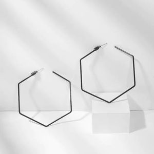 SHEIN geometric hoop earrings NWT